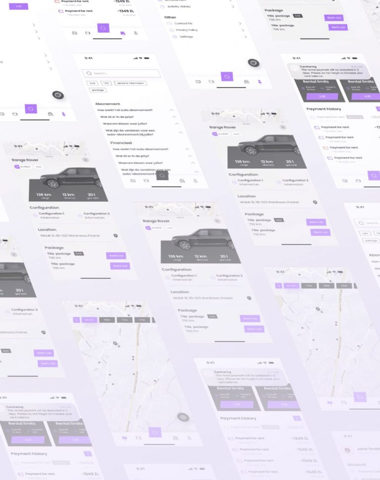 PWA Intelligent platform for carsharing - WislaCode