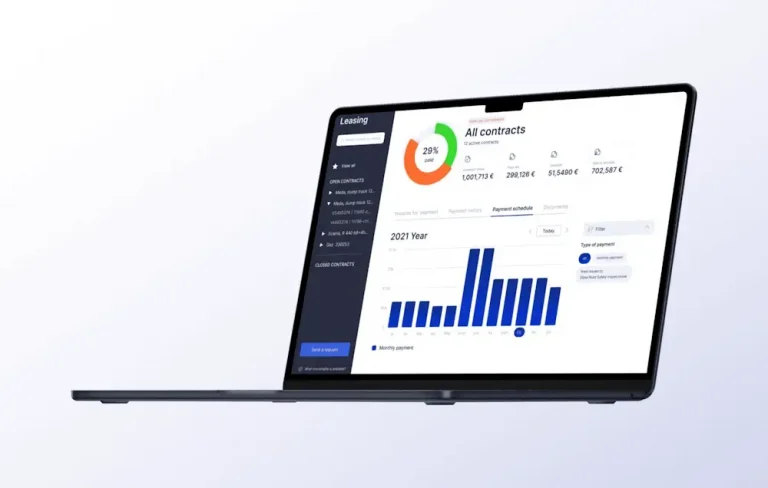 Client's personal account Car leasing platform