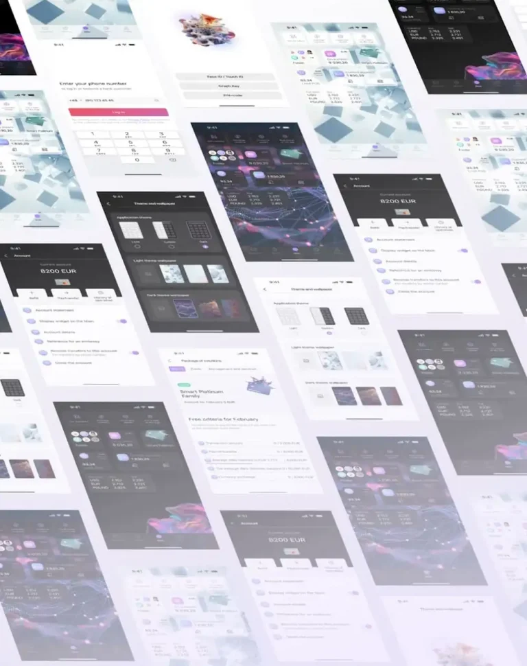 Mobile banking app with an innovative user experience