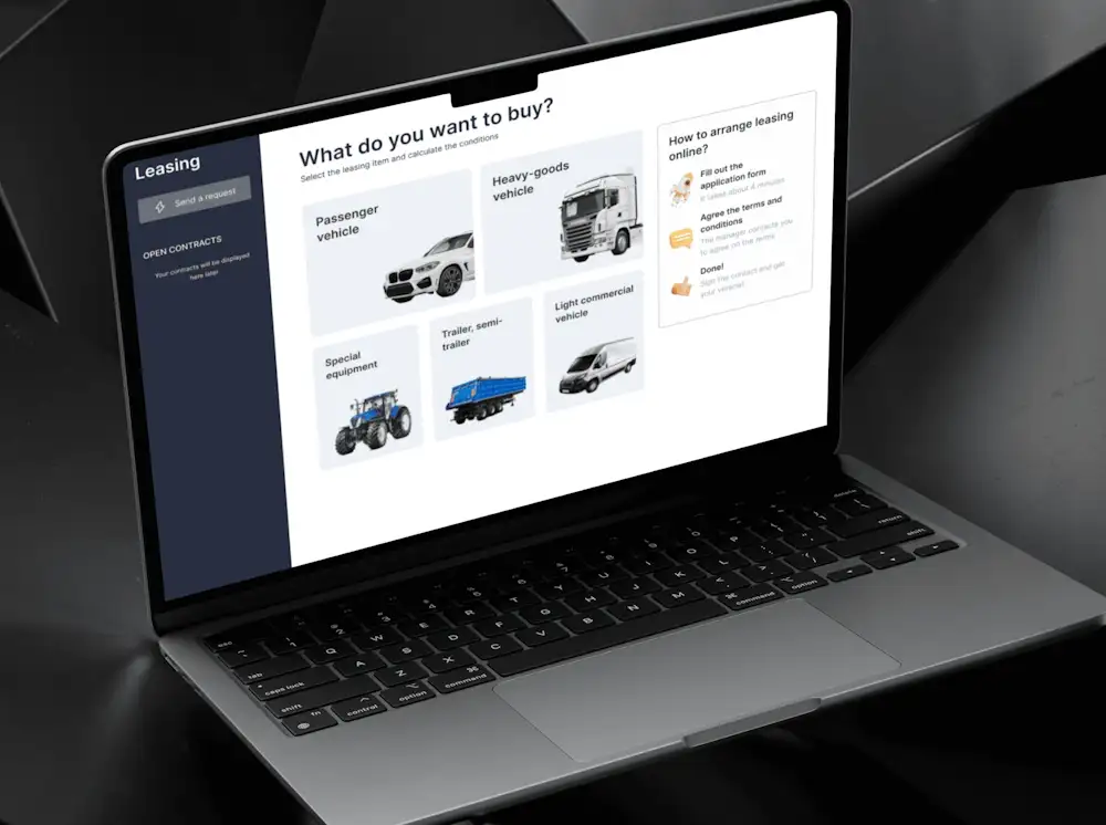 Digital leasing platform