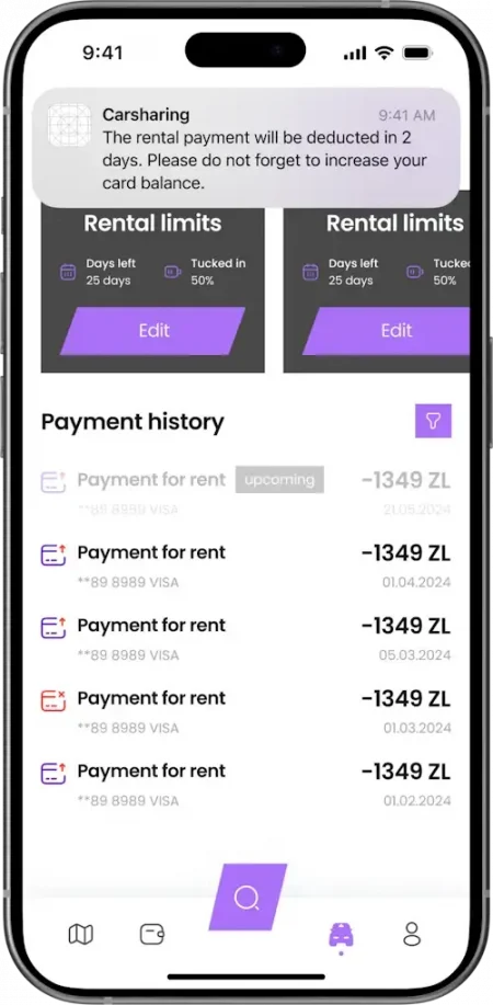 PWA Carsharing